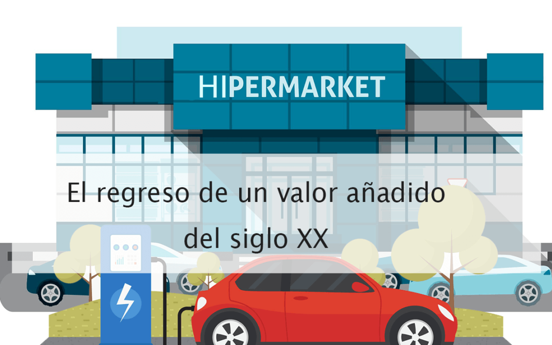 Cargadores de vehículos eléctricos como valor añadido para los Hipermercados.